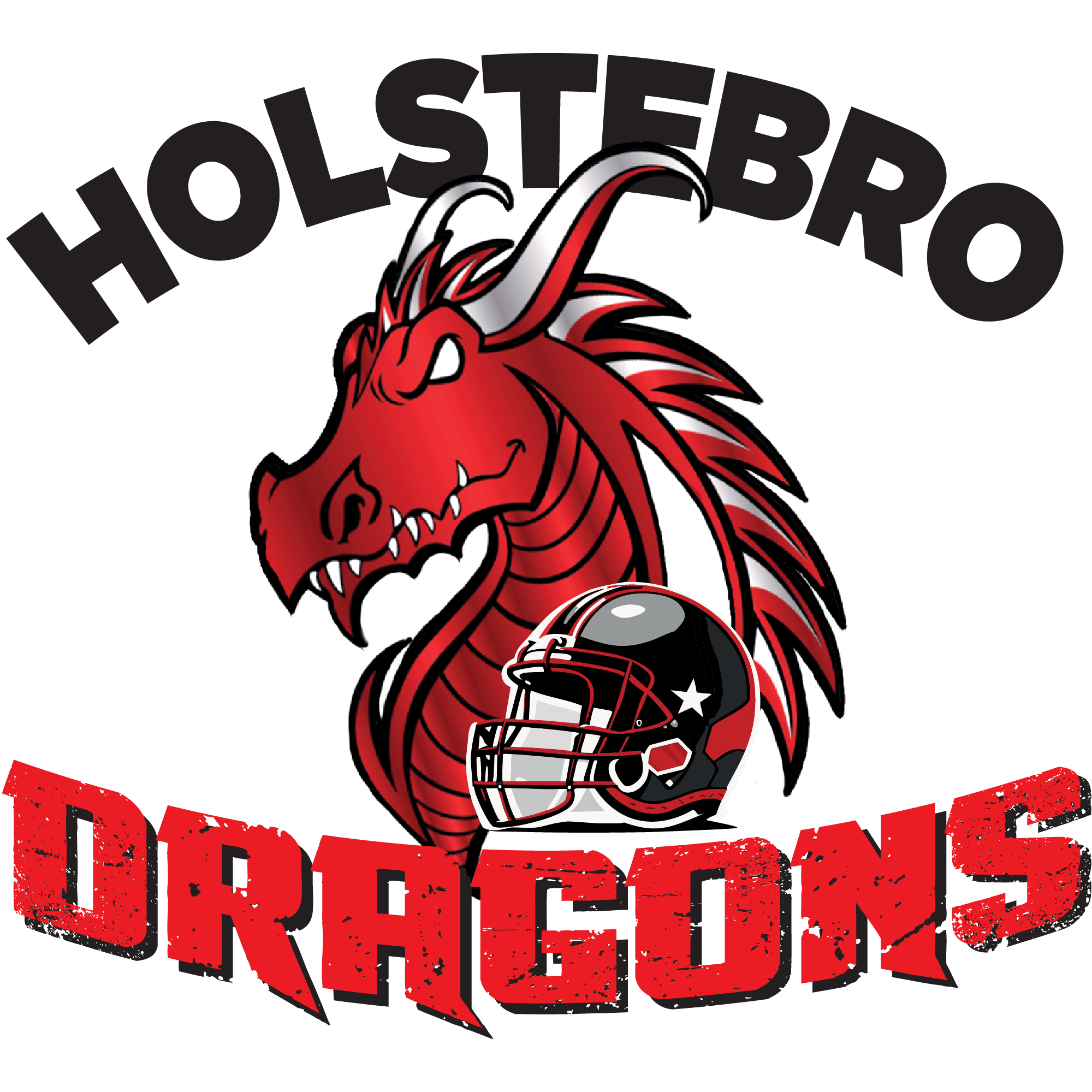 Logo for Holstebro Dragons, som spiller amerikansk fodbold