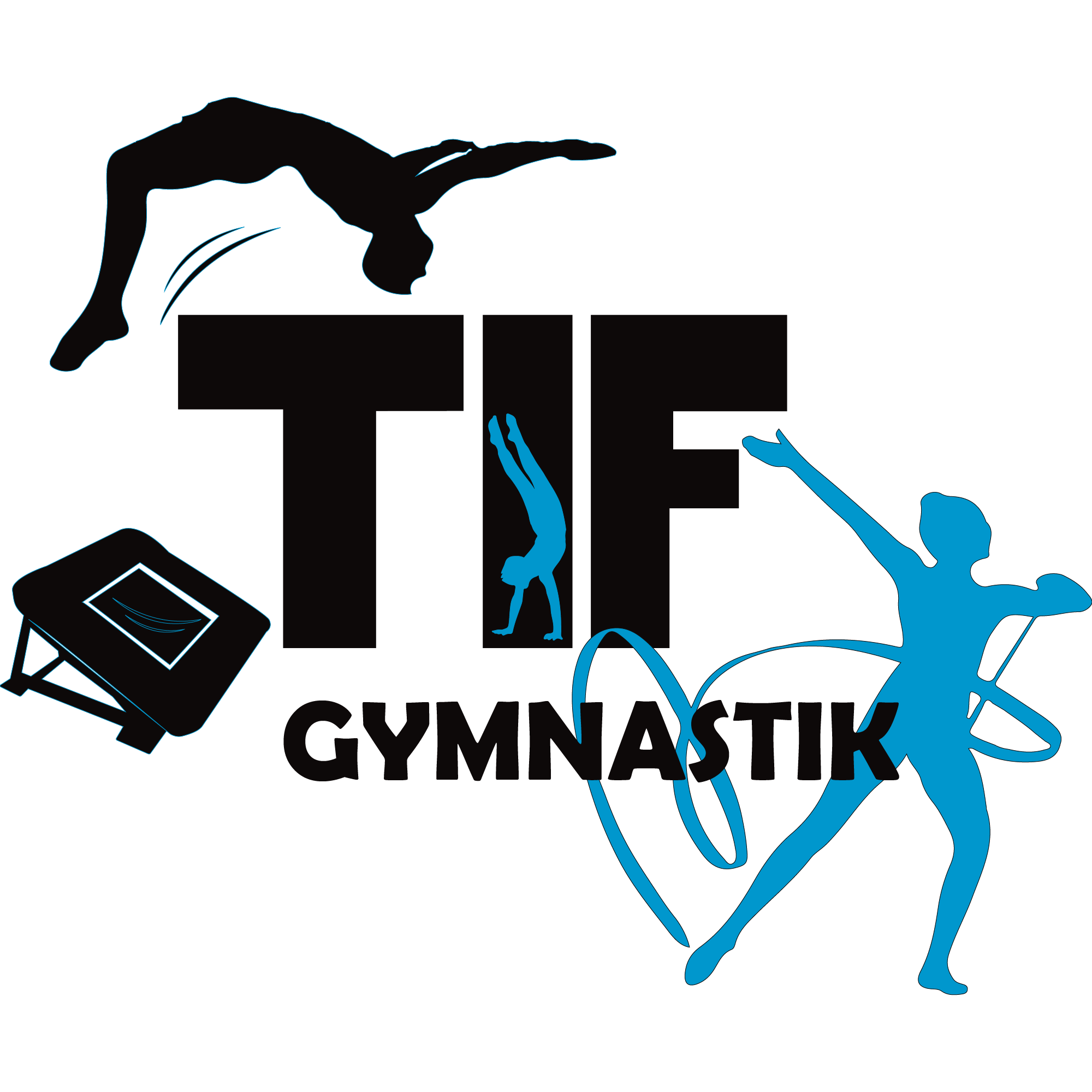 Logo for TIF Gymnastik som har fået tøj fra Sponsorworld