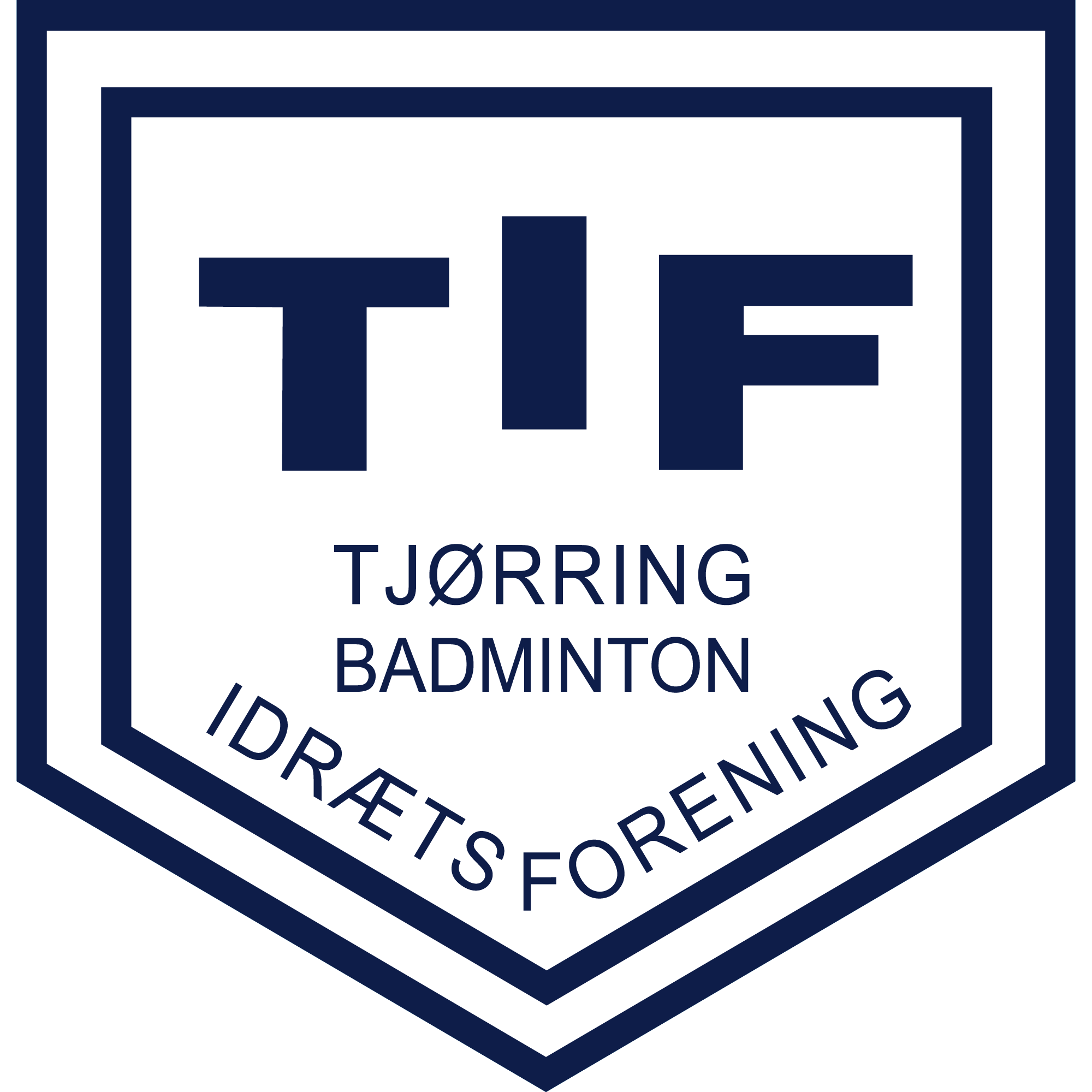 TIF badminton logo, som har modtaget tøj fra Sponsorworld