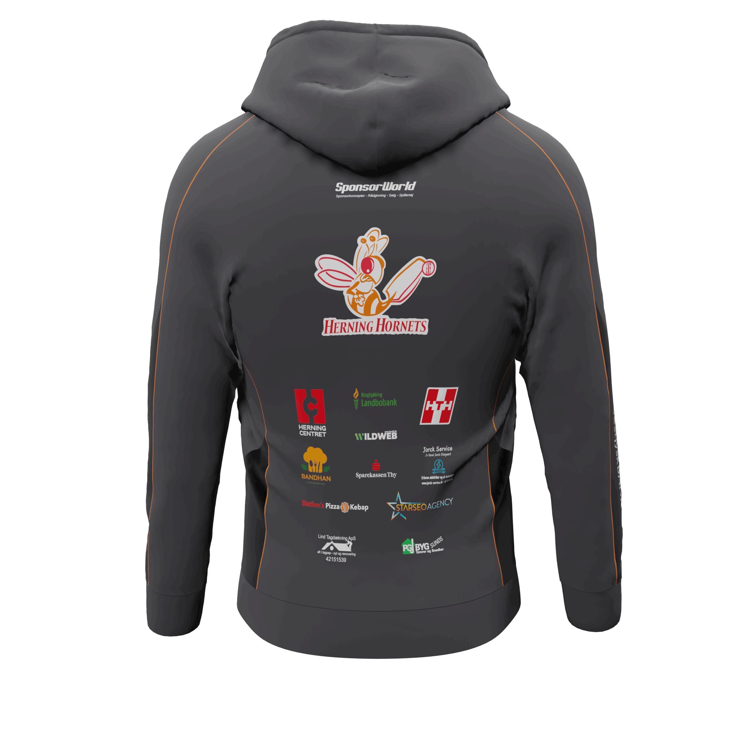 Herning Hornets – Sponsored Zip Hoodie
